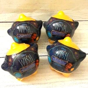 Disney Wish Mini Blind Capsule Plush Collectible Lot of 4 NIP FACTORY SEALED